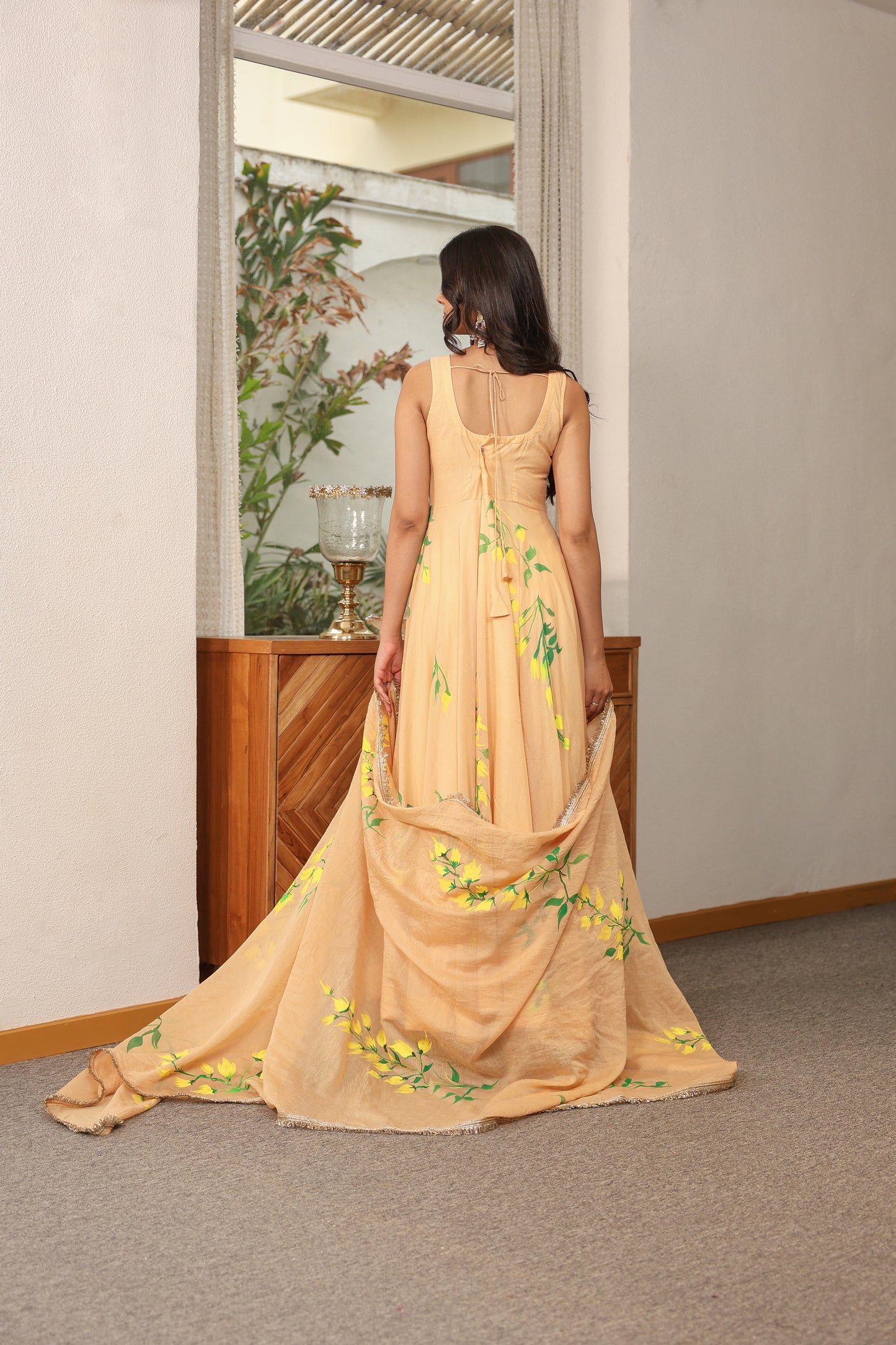 Autumn Yellow Lili Anarkali