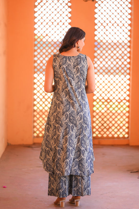 Kairi Buta Hand Block Printed Co-Ord Set