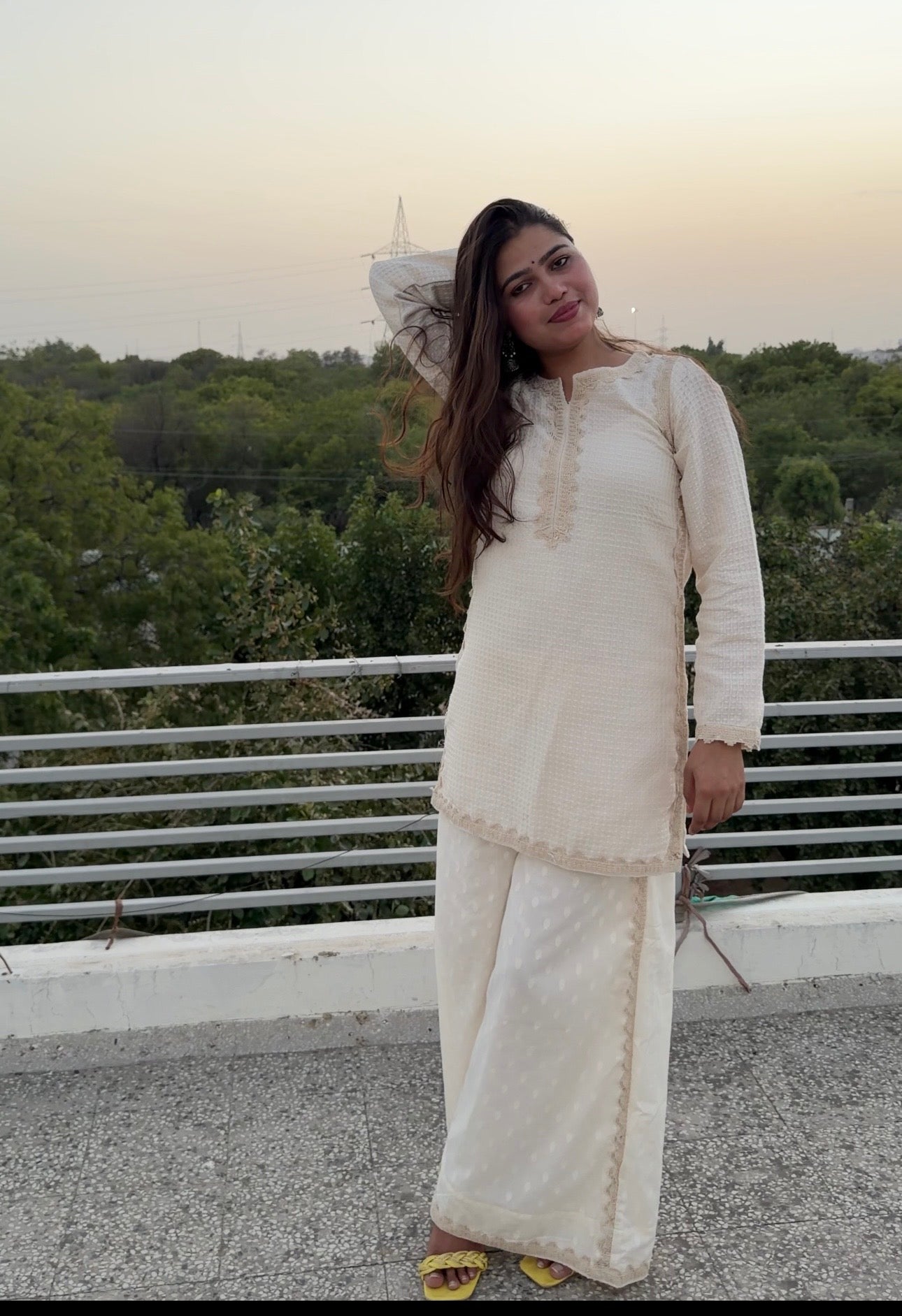 Ivory Textured Co-ord set
