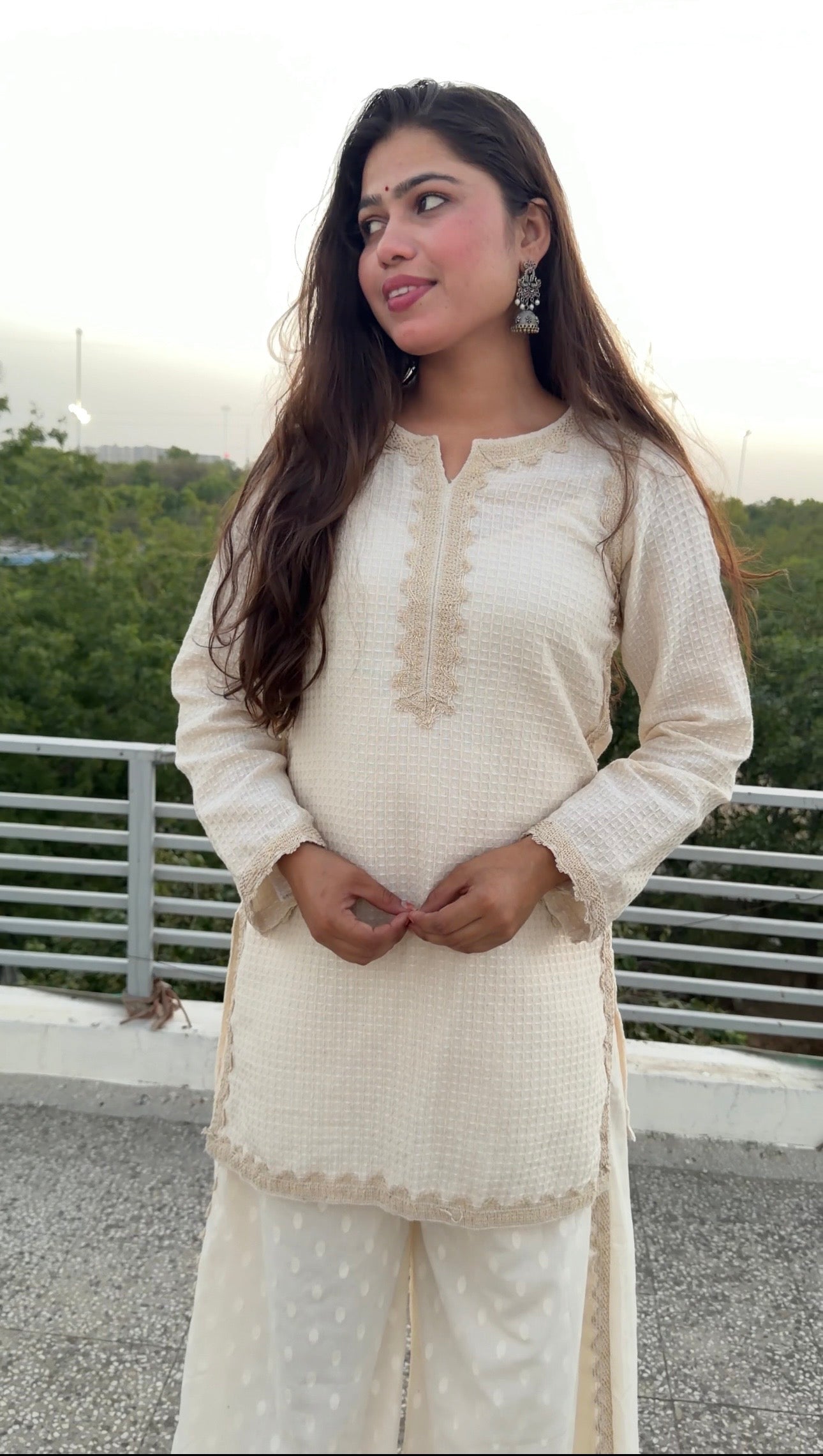 Ivory Textured Co-ord set