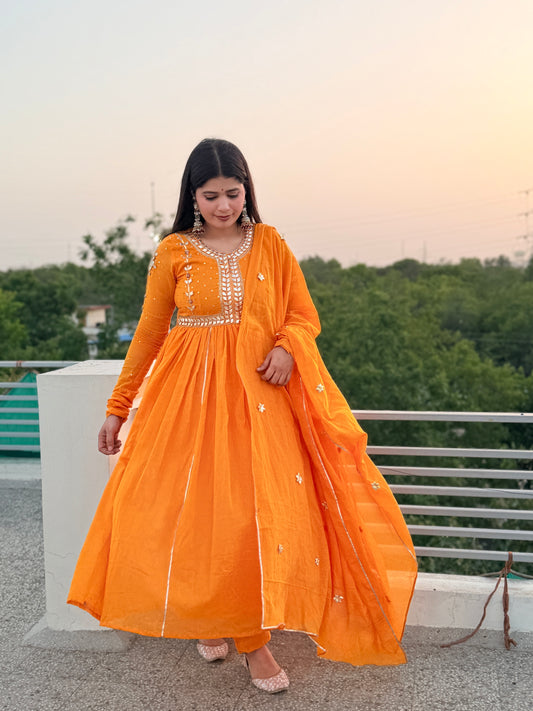 Yellow Gotta Glow Anarkali