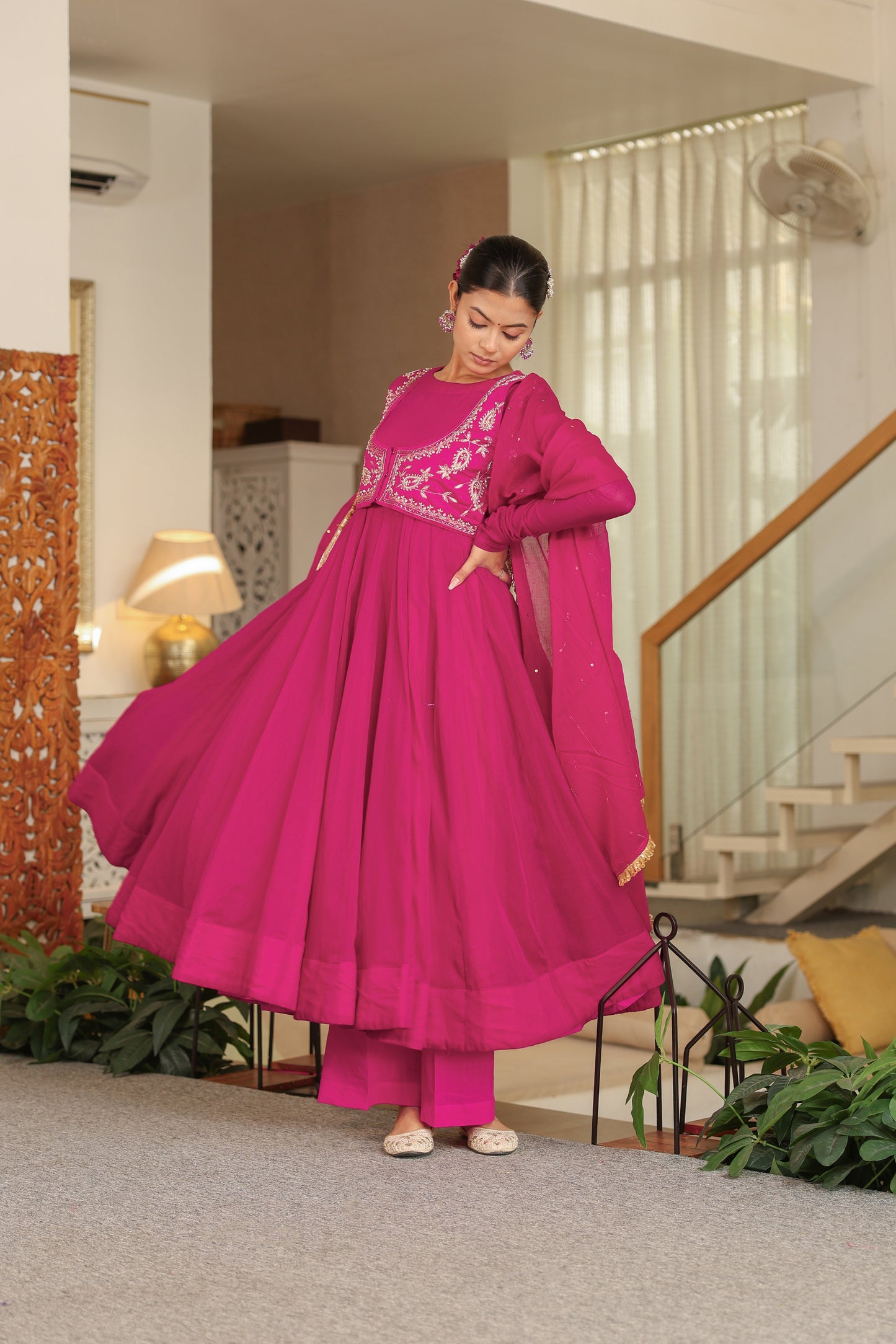 Queen Pink Anarkali