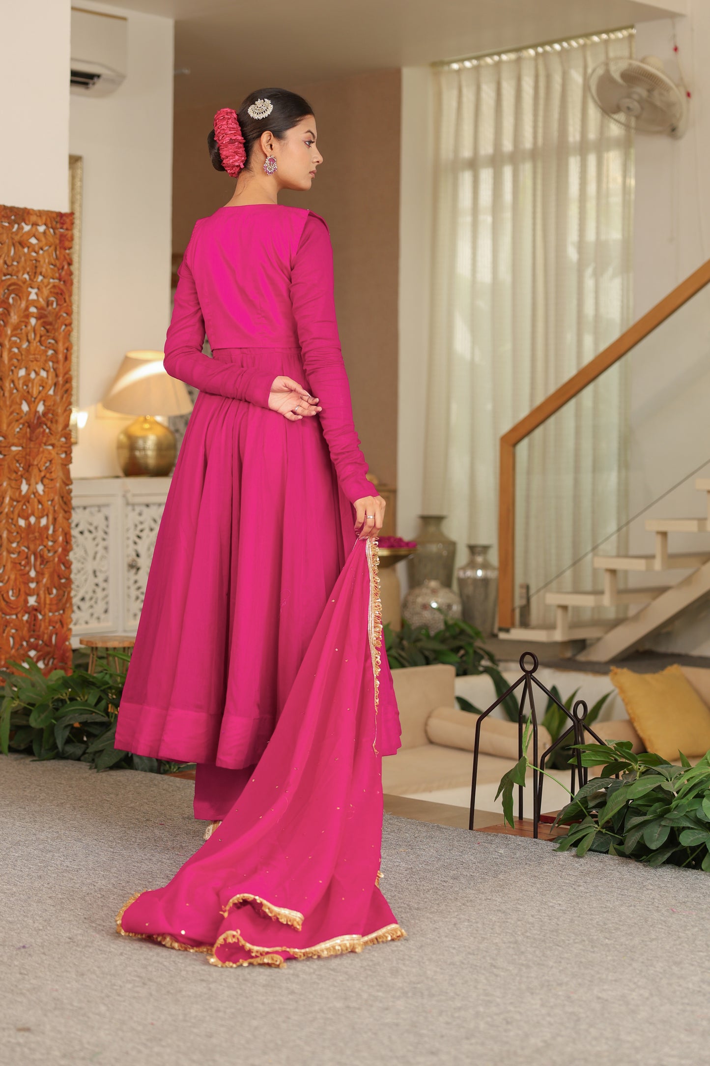 Queen Pink Anarkali