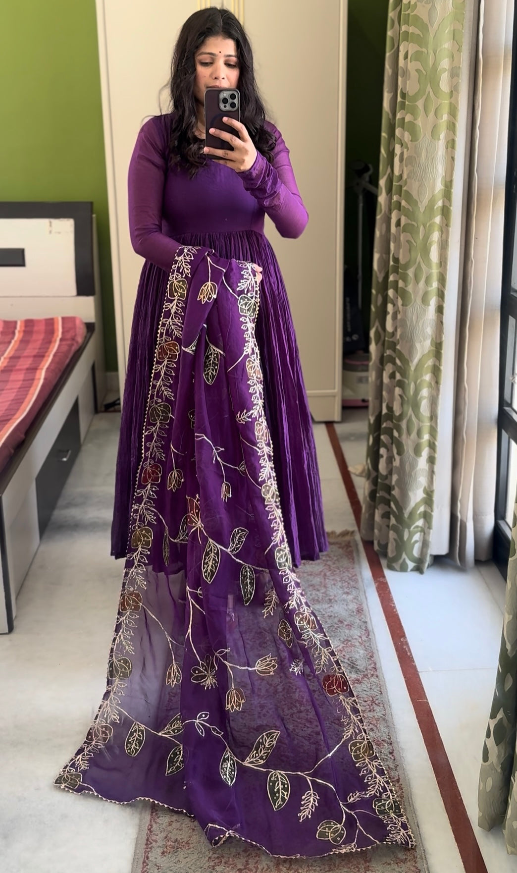 Purple Bliss Anarkali