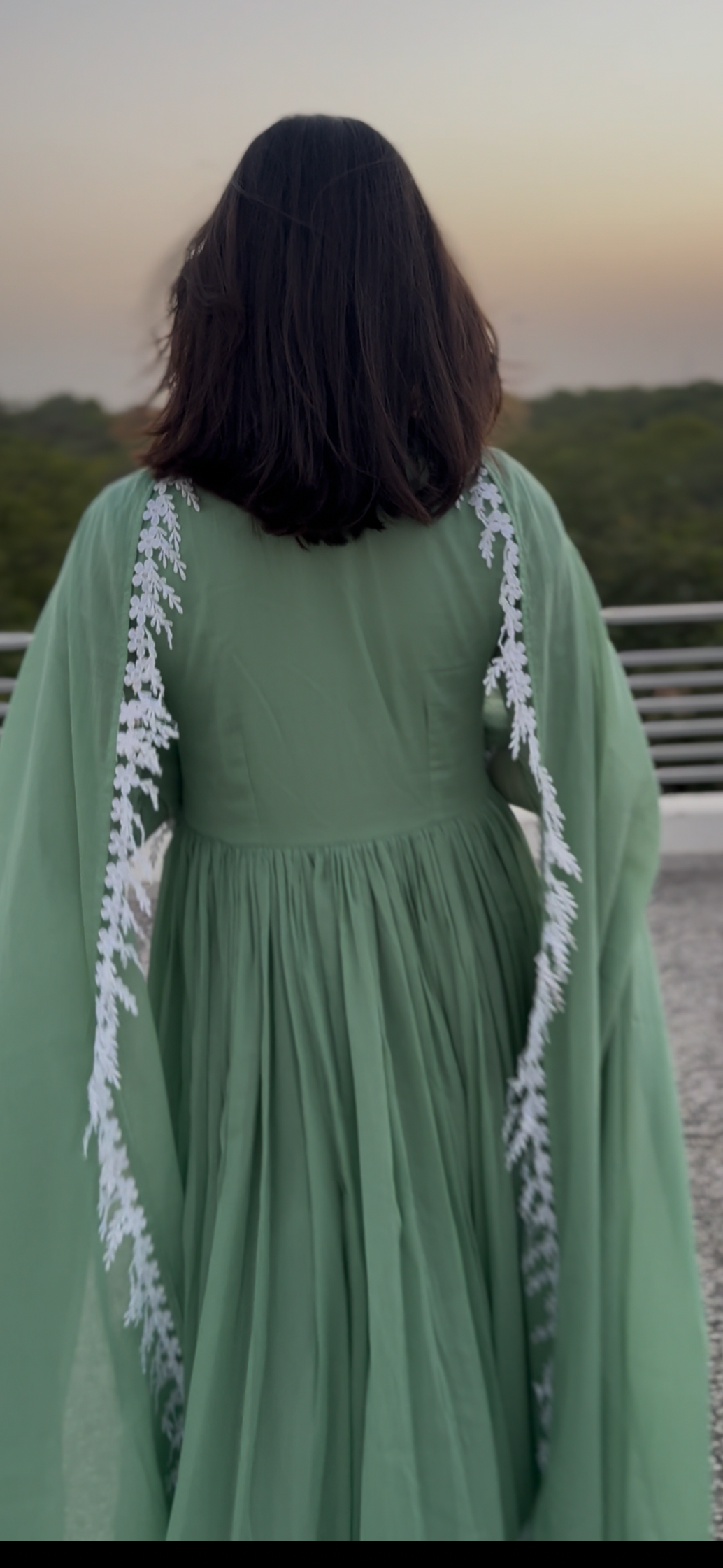 Mint Sage Green Anarkali