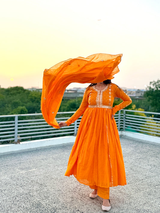 Yellow Gotta Glow Anarkali