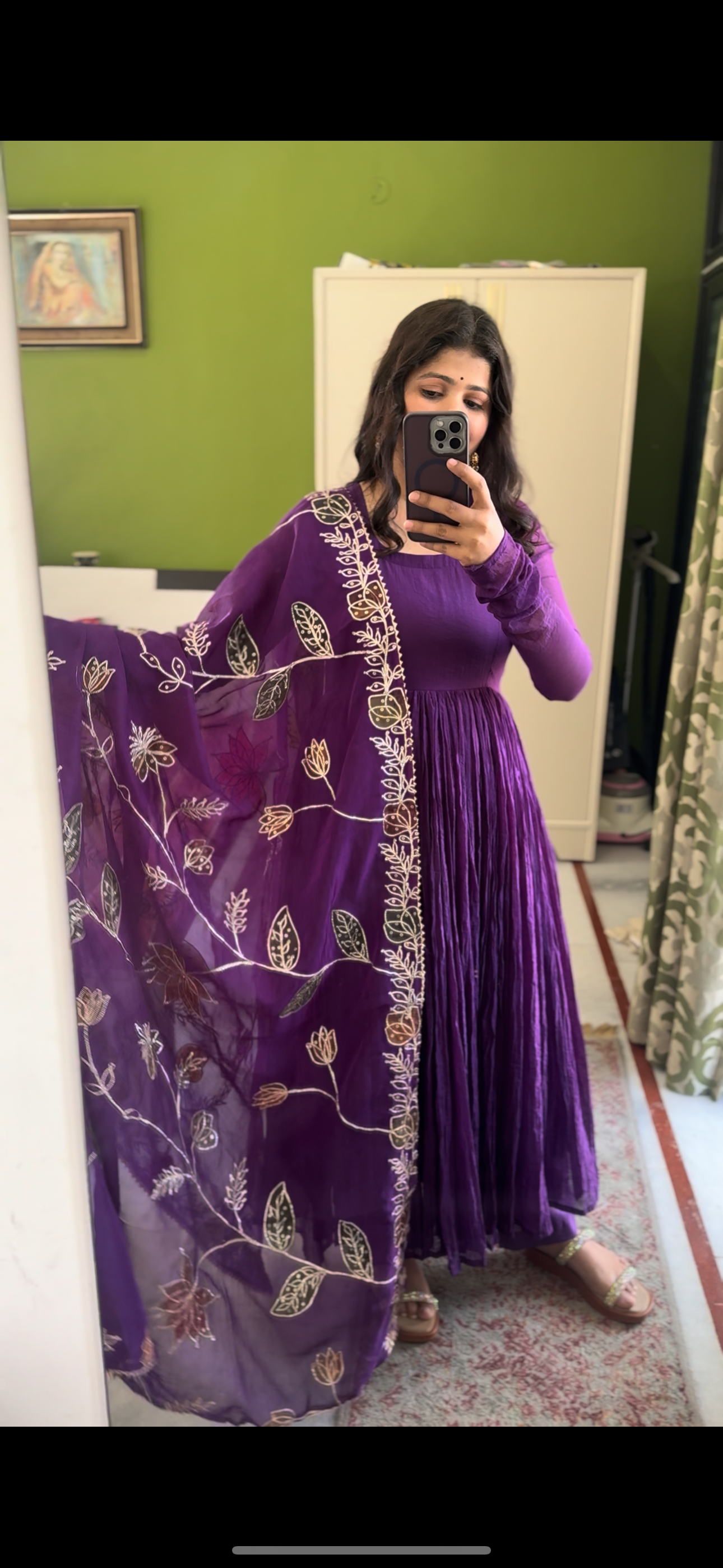 Purple Bliss Anarkali