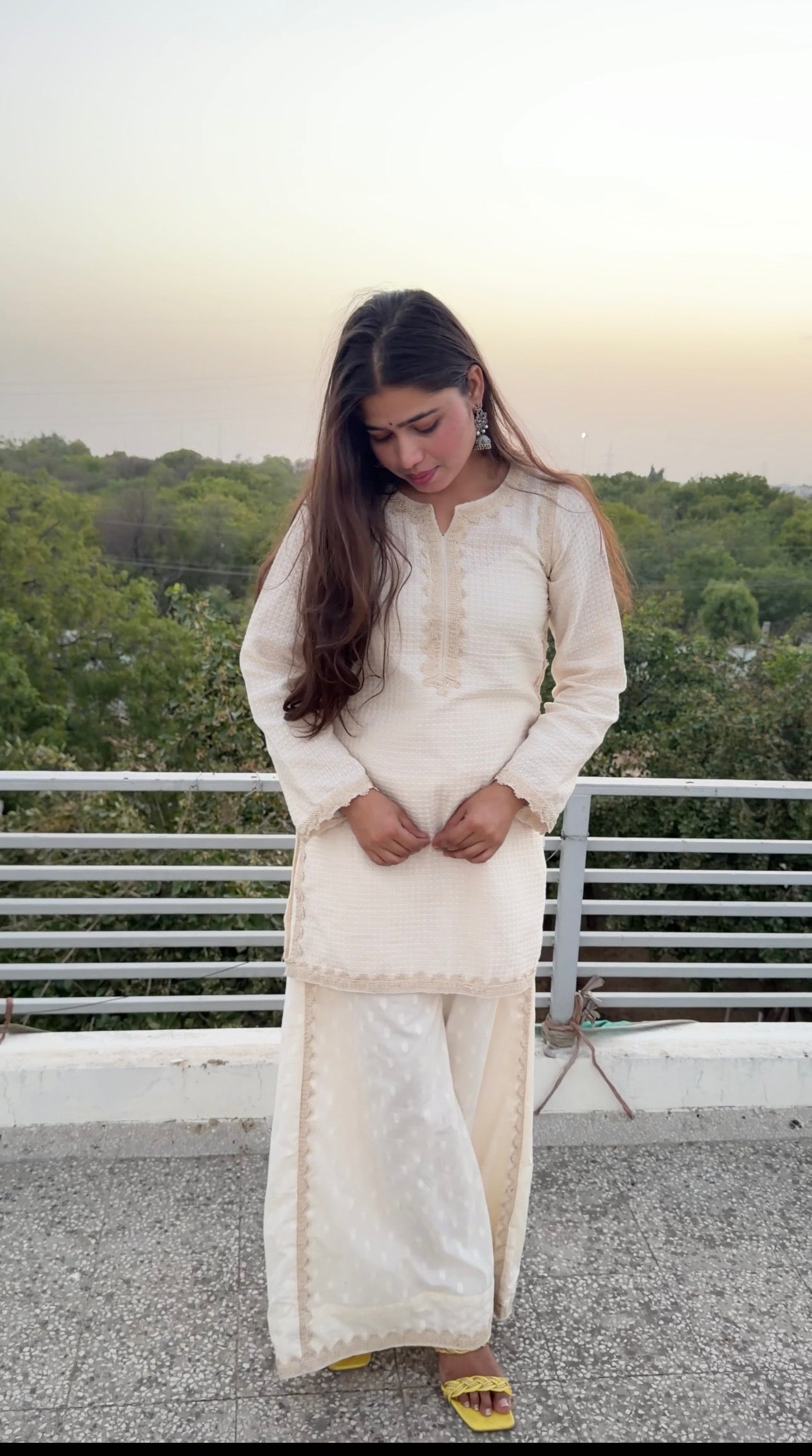Ivory Textured Co-ord set