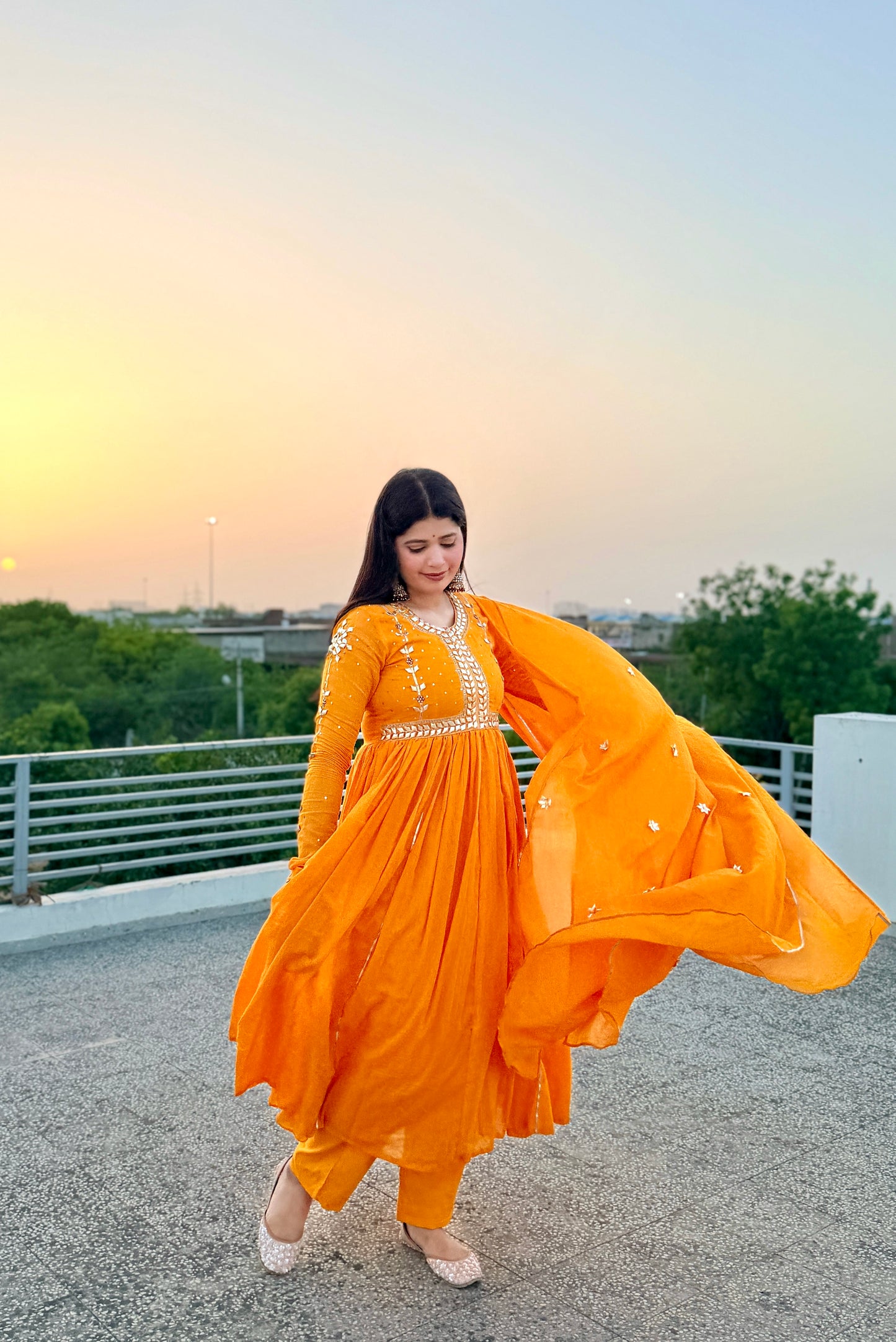 Yellow Gotta Glow Anarkali