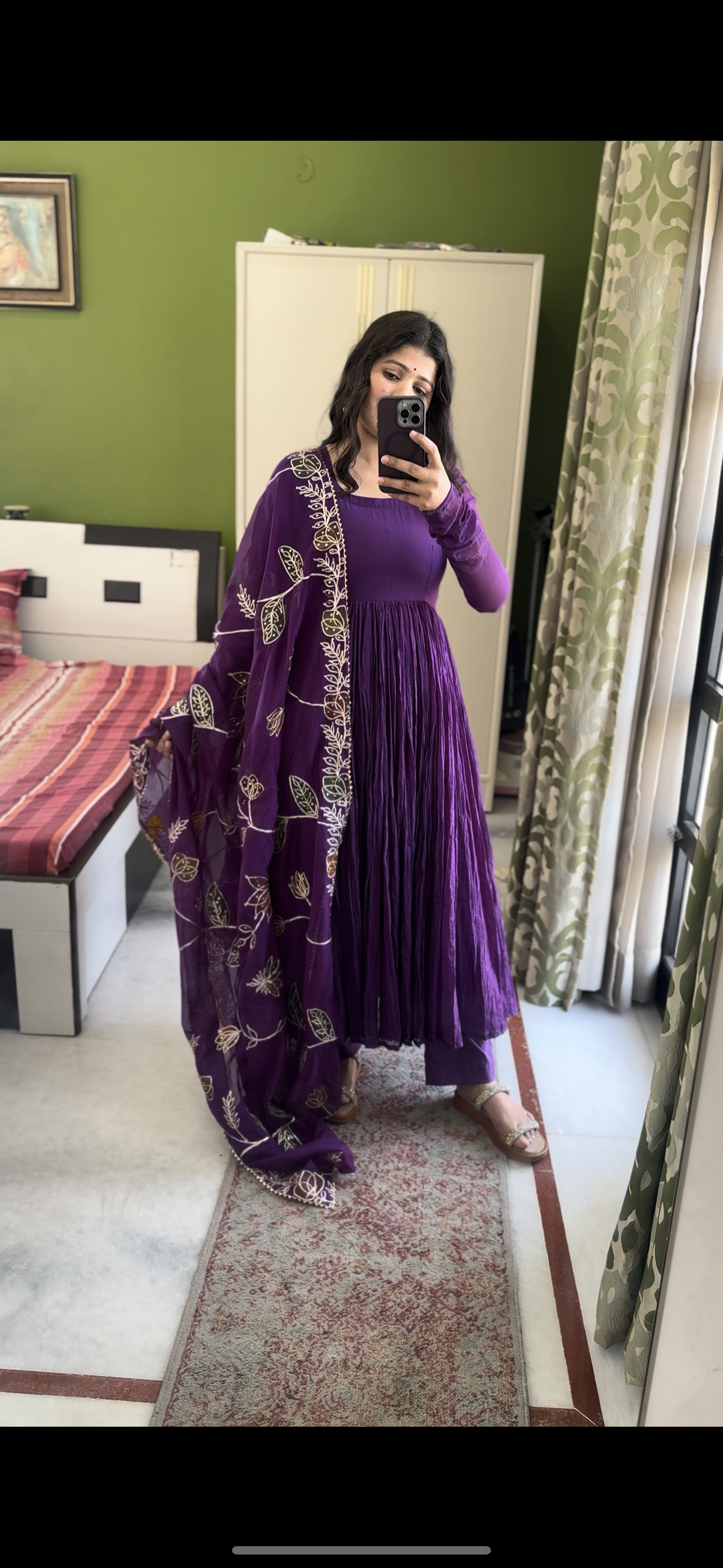 Purple Bliss Anarkali