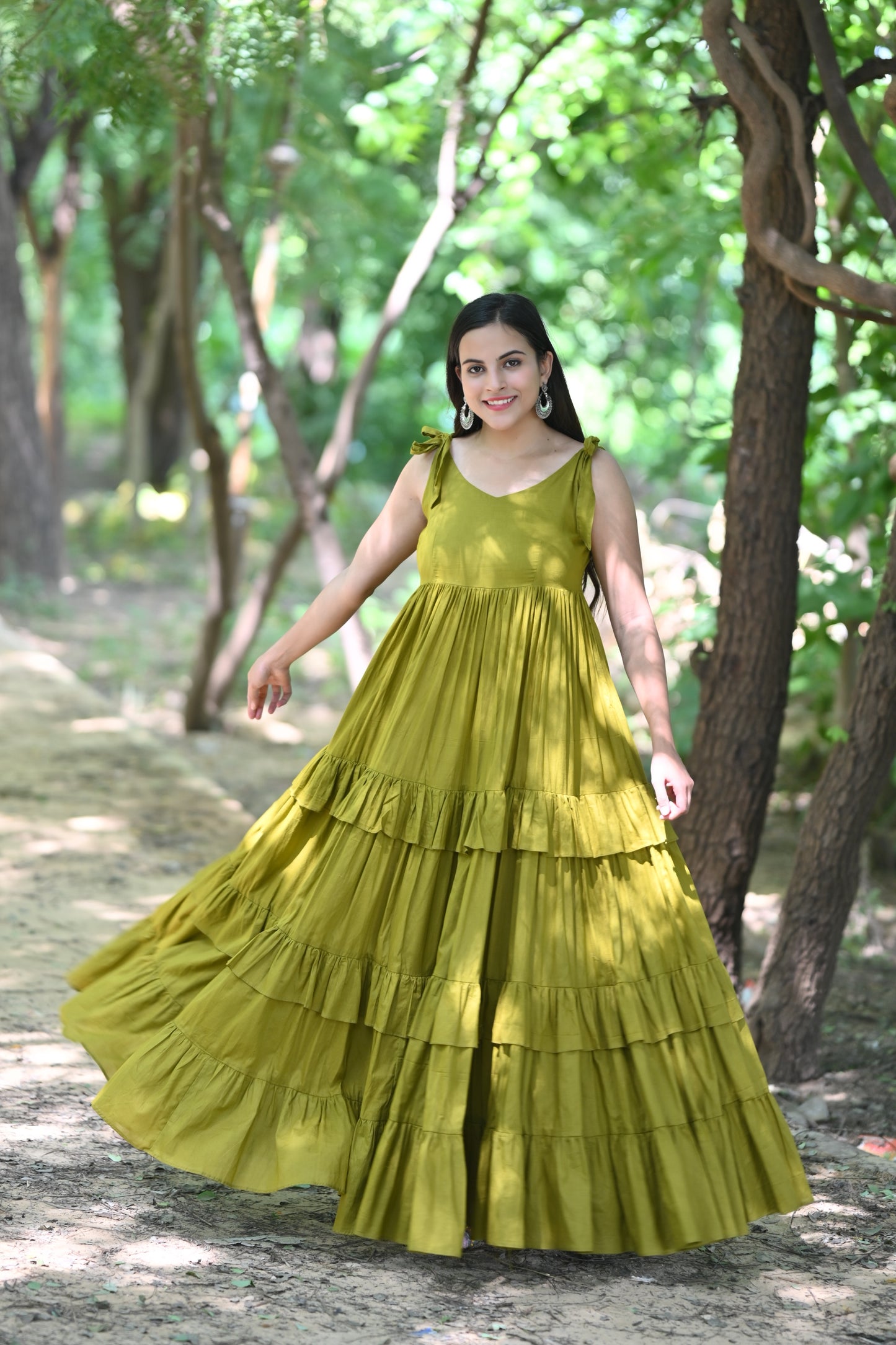 Moss Green Maxi Dress