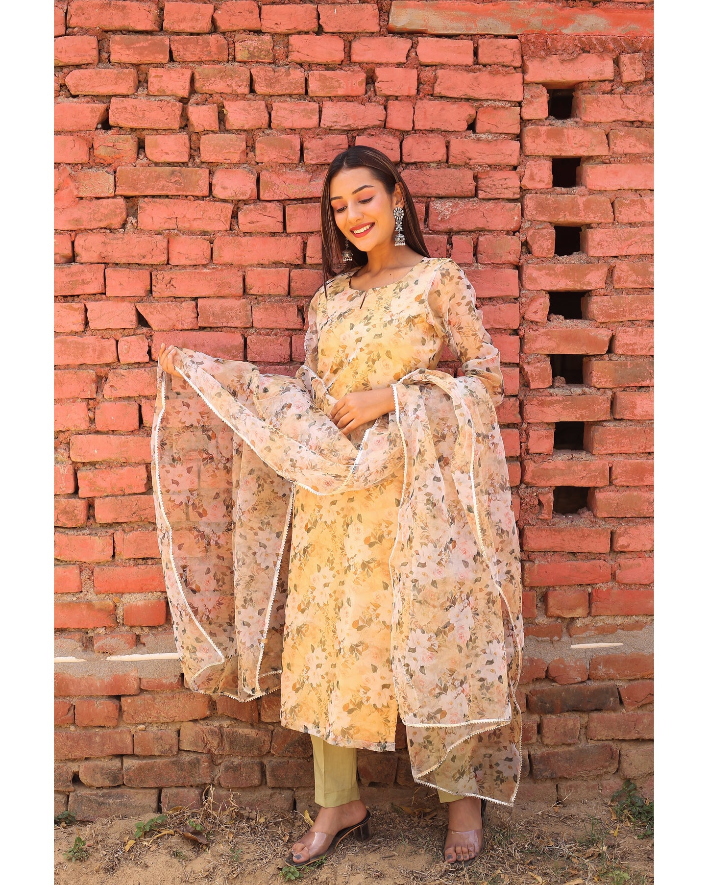 Pale Yellow Suit Set