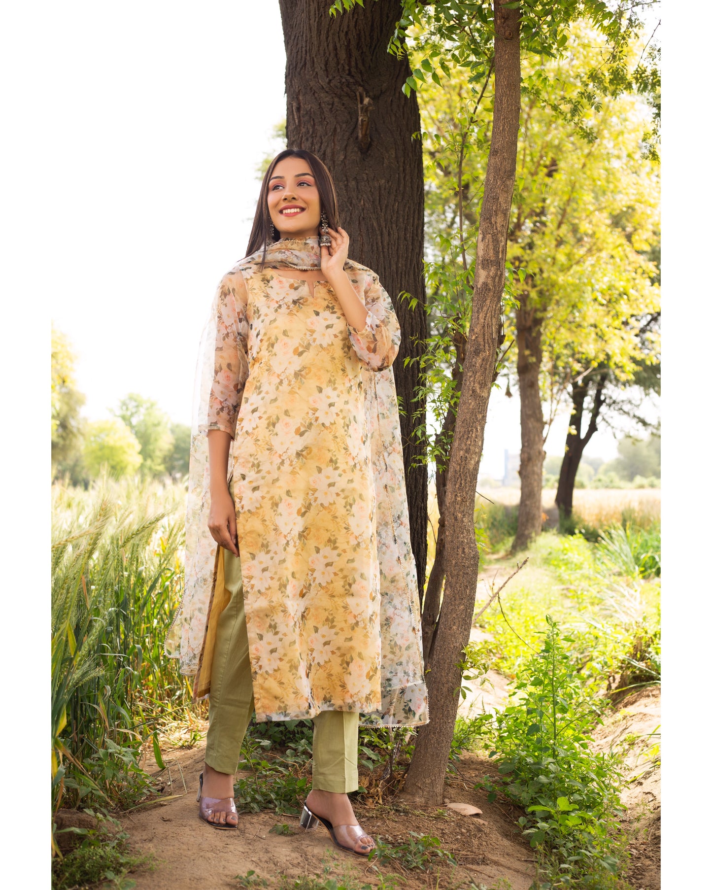 Pale Yellow Suit Set