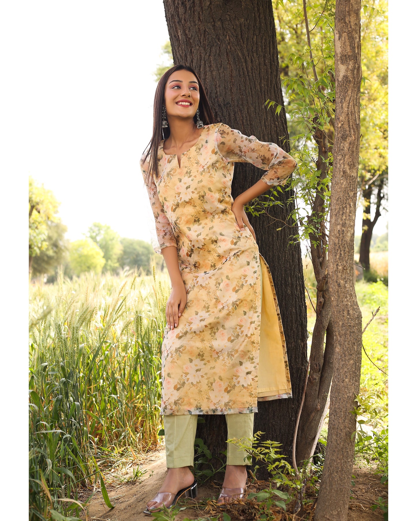 Pale Yellow Suit Set
