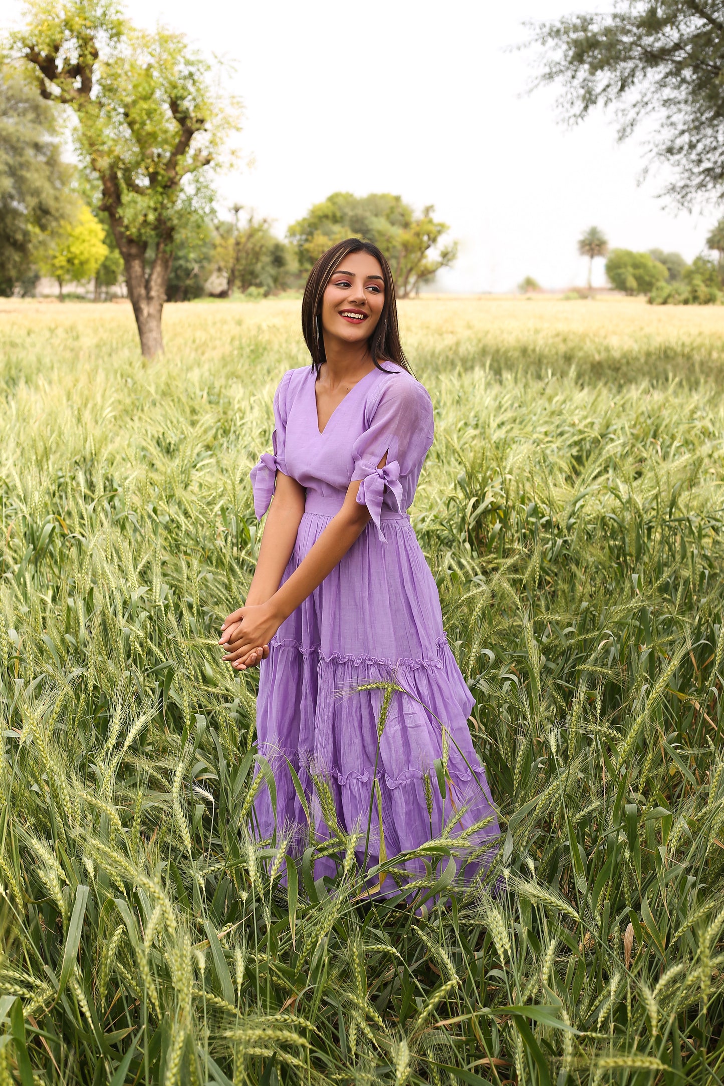 Lilac Tiered Dress