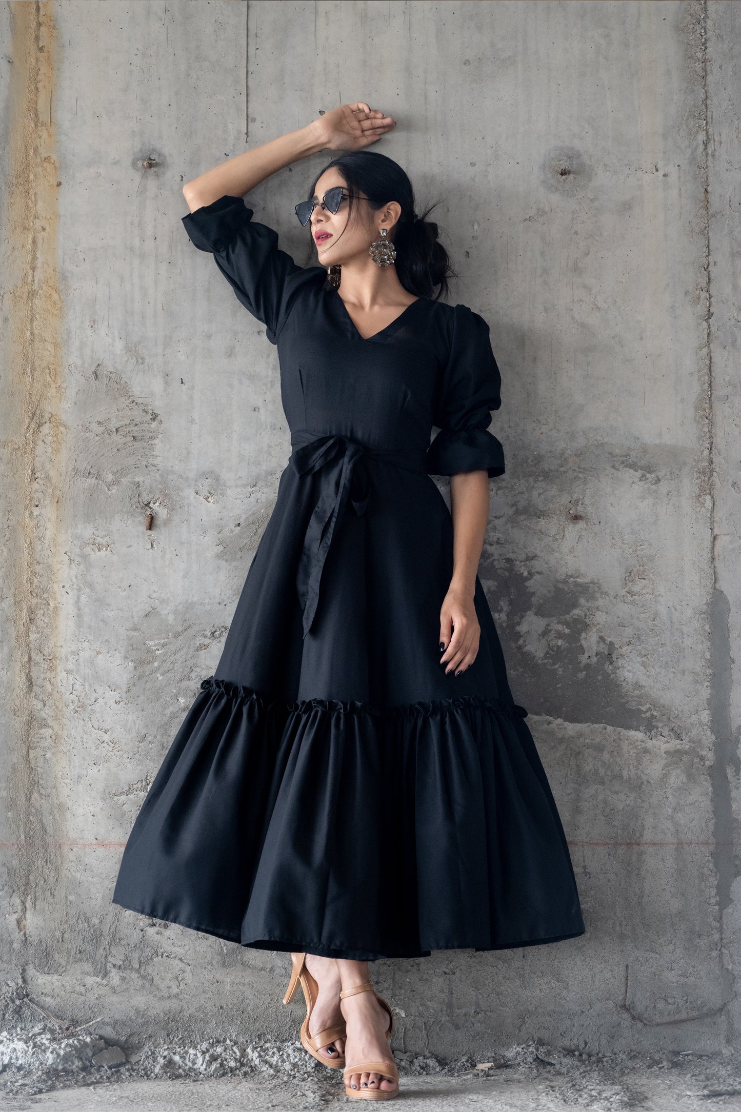 Black Vintage Dress – aarita Black Vintage Dress – aarita