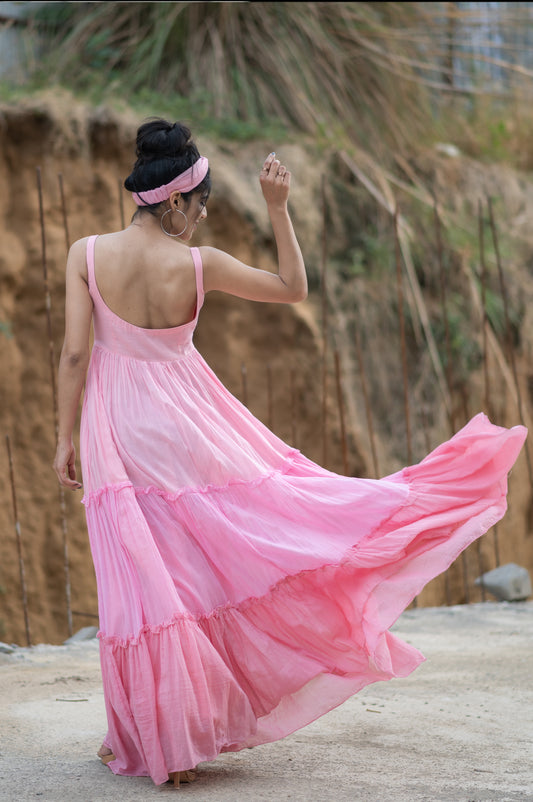 Cotton Candy Tiered Dress